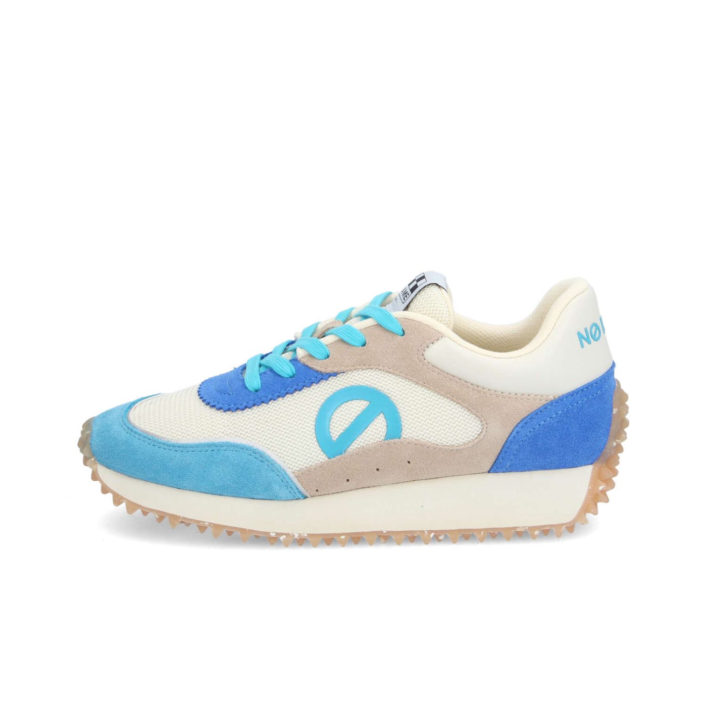 PUNKY JOGGER W - KNIT/SUEDE/SUED - OFF WHITE/BLUE